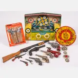 Untitled by Tin, lithograph windup model shooting gallery by wyandotte, offered Apr 2022