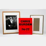 Through the Night Softly, 1973, Black and white by Chris Burden, photograph, offered Sep 2016