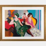 Tarkay (1935-2012) In the Lounge by Itzchak, 1992, Serigraph on wove paper, offered Aug 2016