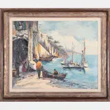 Coastal Scene by Marco, Oil on canvas, offered Jul 2016