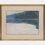 Study for Twilight by Frank Weston Benson, Watercolor on paper, offered Jul 2016