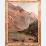 Scottish Highland Scene by Alfred de Breanski, Oil on canvas, offered Sep 2015