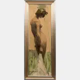 Nude Figure by Morgan Kane, Oil on board, offered Sep 2015