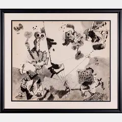 Untitled by Barry Le Va, Pen and ink, offered Sep 2015
