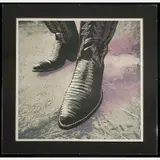 Cowboy Boots by Paul Jasmin, Mixed media lithograph, offered Sep 2015