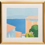 Maisons a St. Tropez by Roger Mühl, Lithograph, offered Sep 2015