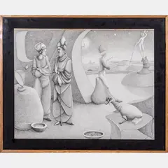 Luz Interna by Daniel Kent, 1977, Ink on paper, offered Sep 2015