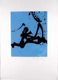 Gesture III, 1967-77, Colored by Robert Motherwell, etching and aquatint, offered May 2015