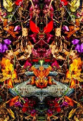 Come to the Mardi Gras, Archival matte paper, transmounted to 1/8" clear by Stephen Calhoun, acrylic (face), offered May 2015