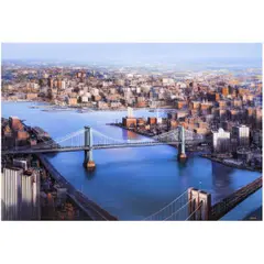 New York From the Air by Luigi Rocca, 2005, acrylic on canvas, sold Nov 2025