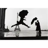 Paris Umbrella and Eiffel Tower by Elliott Erwitt, 1989, gelatin silver print, sold Nov 2025