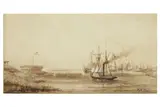 Untitled by William Adolphus Knell, pencil and brown, offered Nov 2020