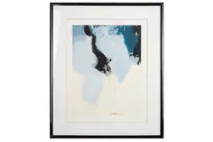 Untitled by Michel Bellec, oil on paper, offered Nov 2020