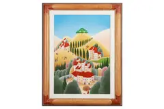 La grande prix de la montagne by Cesare Novi, acrylic on board, offered Oct 2020