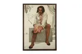 Untitled by Walid Ebeid, pencil and oil on canvas, offered Oct 2020