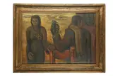 Untitled by Samir Rafi, oil on board, offered Oct 2020
