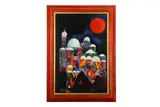 Untitled by Laila Shawa, acrylic on canvas, offered Oct 2020