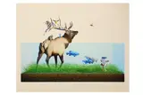 Untitled by Josh Keyes, print, offered Oct 2020
