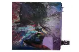 Untitled by Matt Small, Acrylic and Oil on fridge door Unique work, offered Oct 2020