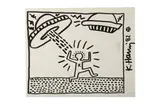 Untitled by Keith Haring, oil, offered Oct 2020