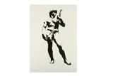 Untitled by Blek le Rat, oil, offered Oct 2020