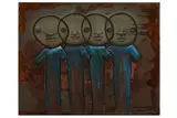 And We Will Be Quietly Waiting' 2012 Canvas Signed by the artist 50 x 40 cm ARR by My Dog Sighs, oil, offered Oct 2020