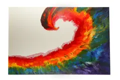 Untitled by Ola Rutter, acrylic on canvas, offered Oct 2020