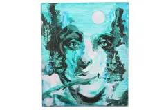 Untitled by William Krasnal, oil on canvas, offered Oct 2020
