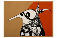 Untitled by Lucy McLauchlan, screenprint, offered Oct 2020