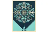 Untitled by Shepard Fairey, Screenprint in colours signed, dated and numbered in pencil edition of, offered Oct 2020