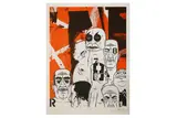 Untitled by David Kinsey, screenprint on paper, offered Oct 2020