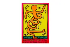 Untitled by Keith Haring, screenprint, offered Oct 2020