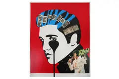 Untitled by Pure Evil, screenprint on paper, offered Oct 2020