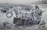 Wash and bodycolour by Ernest Ibbetson, ink, sold Mar 2018