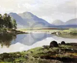 Derry Clave, Connemara signed 16 x 20in by Maurice Canning Wilks, oil on canvas, sold Mar 2018
