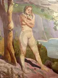 Untitled by John Miles Bourne Benson, 1927, oil on canvas, sold Mar 2018