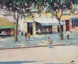 Untitled by Cecil Rochfort D'Oyly-John, oil on board, sold Mar 2018