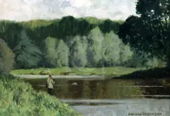 Untitled by Norman Wilkinson, oil on canvas, sold Mar 2018
