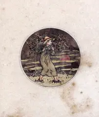 October by Kate Greenaway, ink and watercolour, sold Mar 2018