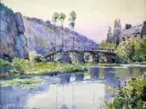 3 watercoloursBord de Mer by Emile Appey, watercolor, sold Mar 2018