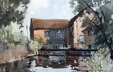 WatercolourBosham Millsigned12 by Edward Wesson, watercolour, sold Mar 2018
