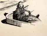Untitled by Arthur Briscoe, ink, sold Mar 2018