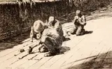 Caulking' signed in ink, 30/75 7 x 11.5in., unframed by Arthur Briscoe, etching, sold Mar 2018