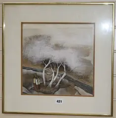Untitled by Tay Bak Koi, gouache on paper, sold Mar 2018