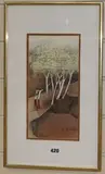 Untitled by Tay Bak Koi, gouache on paper, sold Mar 2018