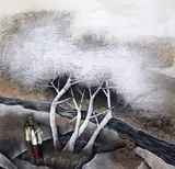 Untitled by Tay Bak Koi, gouache on paper, sold Mar 2018