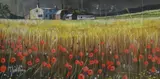 PastelWheat field with poppiessigned31 by Brian Phillips, pastel, offered Mar 2018