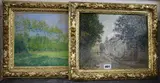 Ormesson Village (Seine-en Oise) by Victor Lecomte, oil, sold Feb 2018