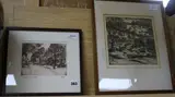 Flooded Out by Harold Sayer, 1953, etching, sold Feb 2018
