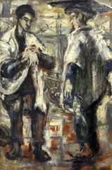 Untitled by Helen Grunwald, 1960, oil on board, sold Feb 2018
